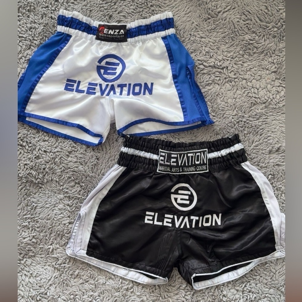 Kids Martial Arts Shorts - Blue and Black